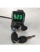 КУРОК ГАЗА С ВОЛЬТМЕТРОМ И КЛЮЧОМ ЗАЖИГАНИЯ 24-94v Qimonda